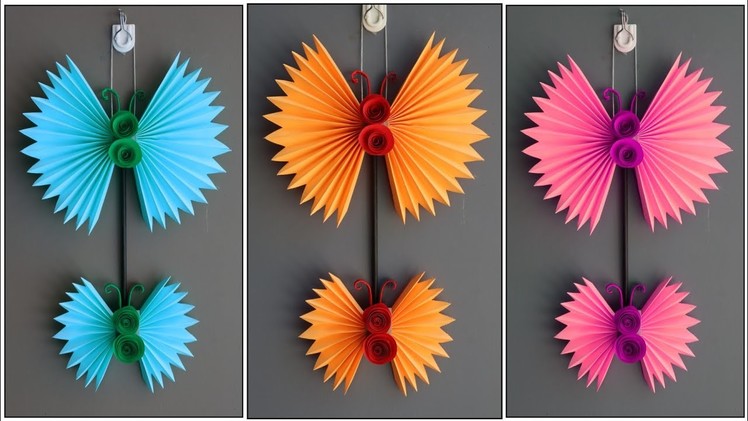 DIY Paper Butterfly Wall Hanging - DIY Home Decor | Wall Decoration Idea - Easy paper craft