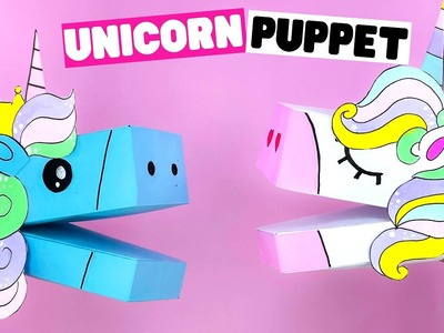 DIY UNICORN PUPPET from paper [diy paper puppets]