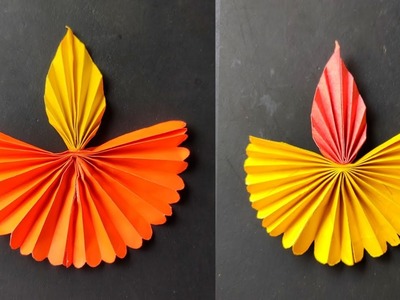 Diya Making with Paper | DIY Paper Diya | diwali decoration ideas | paper diya craft ideas