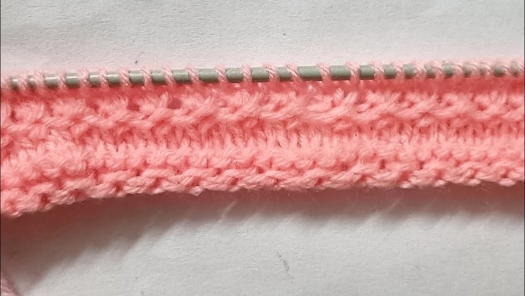 Easy chain knitting design for beginners