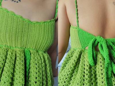 Easy Crochet Rosi top tutorials l Bella Pelen