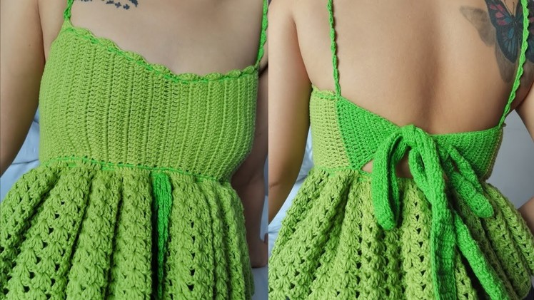 Easy Crochet Rosi top tutorials l Bella Pelen