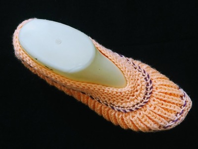 Easy Knitting Ladies Socks , Shoes , Slippers , Booties आसान शूज , जूती की बुनाई
