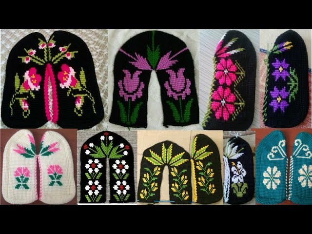 Easy Knitting patterns | Woolen shoes designs |  Best cross stitch embroidery ideas | Dusuti designs