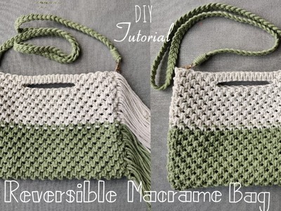 Easy to Make Reversible Macrame Bag | Step by Step Tutorial