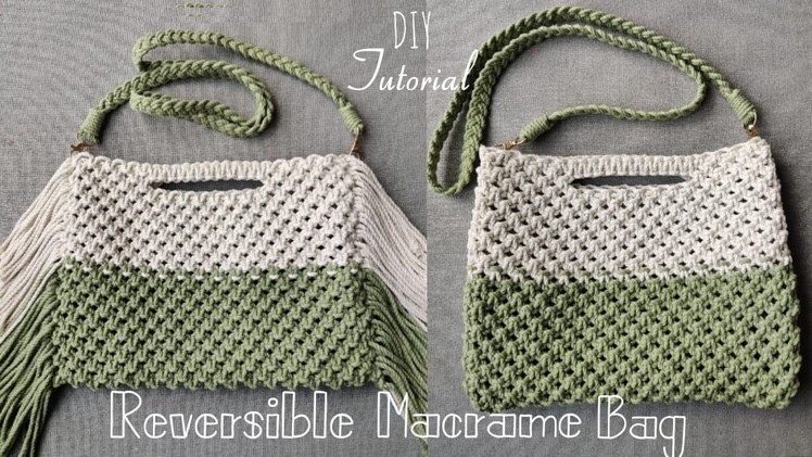 Easy to Make Reversible Macrame Bag | Step by Step Tutorial
