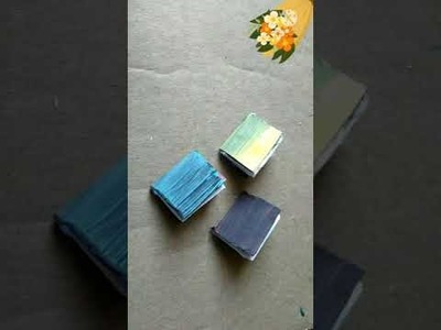 Easy way to make mini books using cardboard || #shorts #crafts #minibooks #diy #viral #cardboards