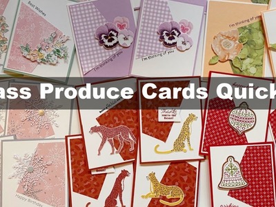 Four Fast Cards with One 6 x 6 Paper|You Will Love This Weekly Card Challenge!