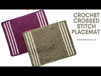 How to crochet Crossed Stitch Placemat ????