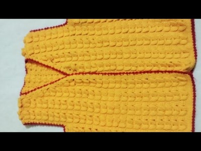 How to make a beautiful crochet butterfly jacket for ladies#08(part-1)