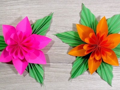 How to make an origami flower DIY. Paper crafts