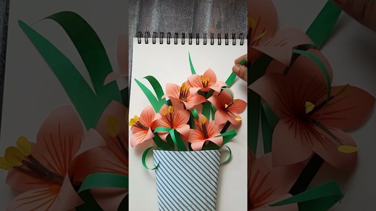 How to Make flowers Easy. DIY Paper Crafts Flowers . #diy #shorts #craftmerint #diycrafts