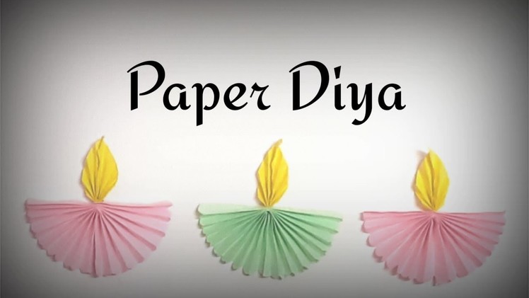 How to make Paper Diya || Diwali decoration || DIY Ideas || Paper DIY || Paper crafts