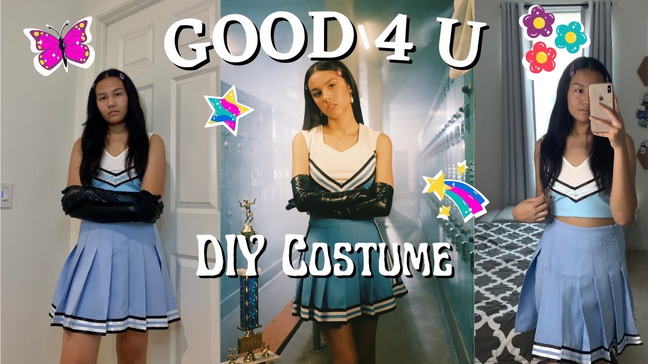 I Made Olivia Rodrigos Good 4 U Cheer Outfit Diy Halloween Costume For 30