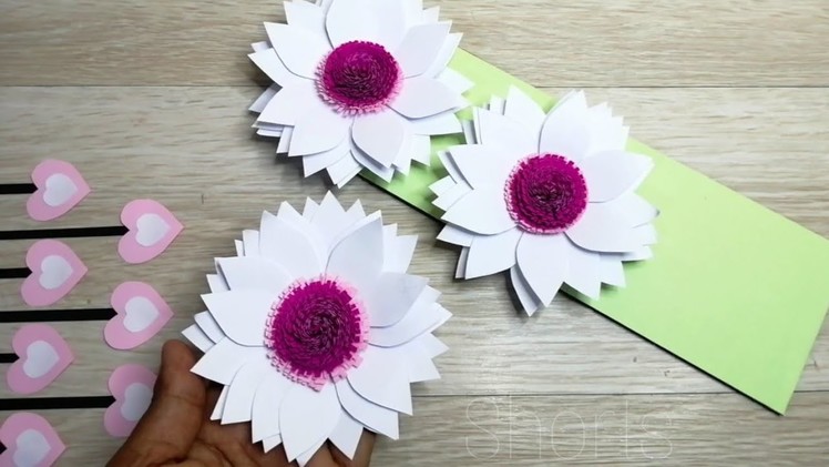 #Shorts​ #diy #craft​ Beautiful​ Paper​ Flower​ Craft​ Ideas​. Paper​ Craft​ ????100????