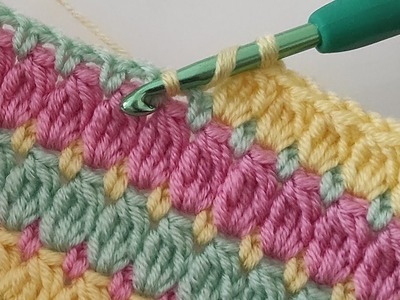 Super Easy crochet baby blanket pattern for beginners ~ Trends 3D Crochet Blanket Knitting Pattern