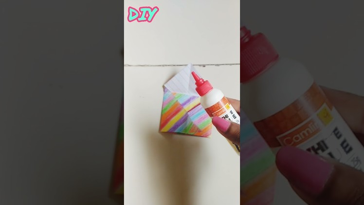 DIY Colourful envelope.DIY origami envelope.#shorts