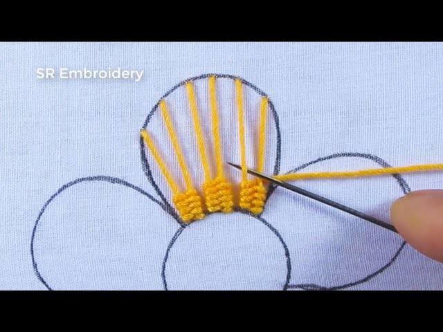 Hand Embroidery Most Super Unique Flower Embroidery Design Needlepoint Art With Easy Sewing Tutorial