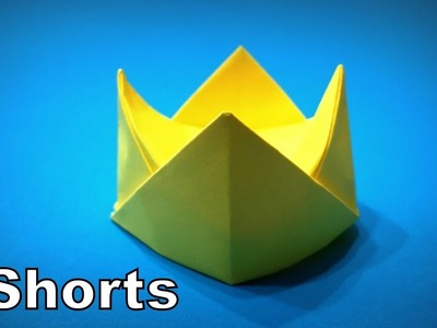 How to Make a Paper Crown | Origami Crown | Easy Origami ART #shorts