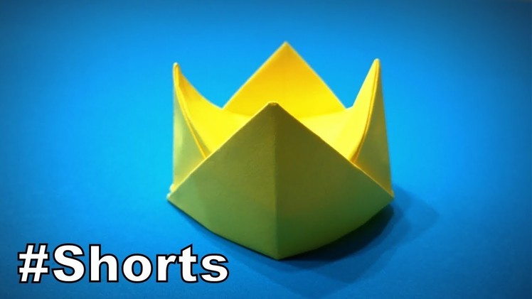 How to Make a Paper Crown | Origami Crown | Easy Origami ART #shorts