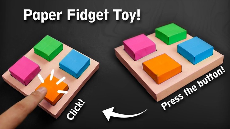 How to Make a Paper Fidget Toy || Pop It Style - Instructions in English (BR)