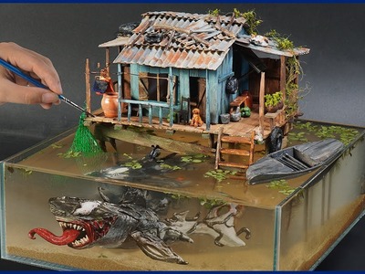 How to Make a Venom Shark - Fishing Village Guardian Diorama. Thalassophobia. Polymer Clay