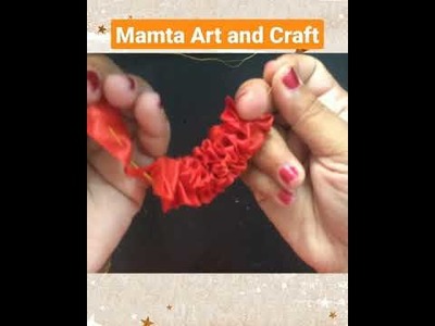 How To Make Beautiful Rose From Ribbon #shorts