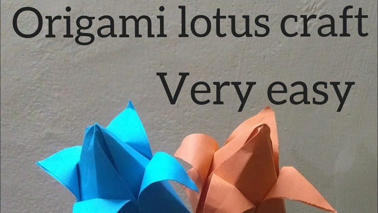 How to make Easy origami lotus | Paper craft DIY | #shorts