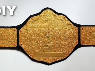 How To Make WWE World Heavyweight Championship | DIY Big Gold Belt