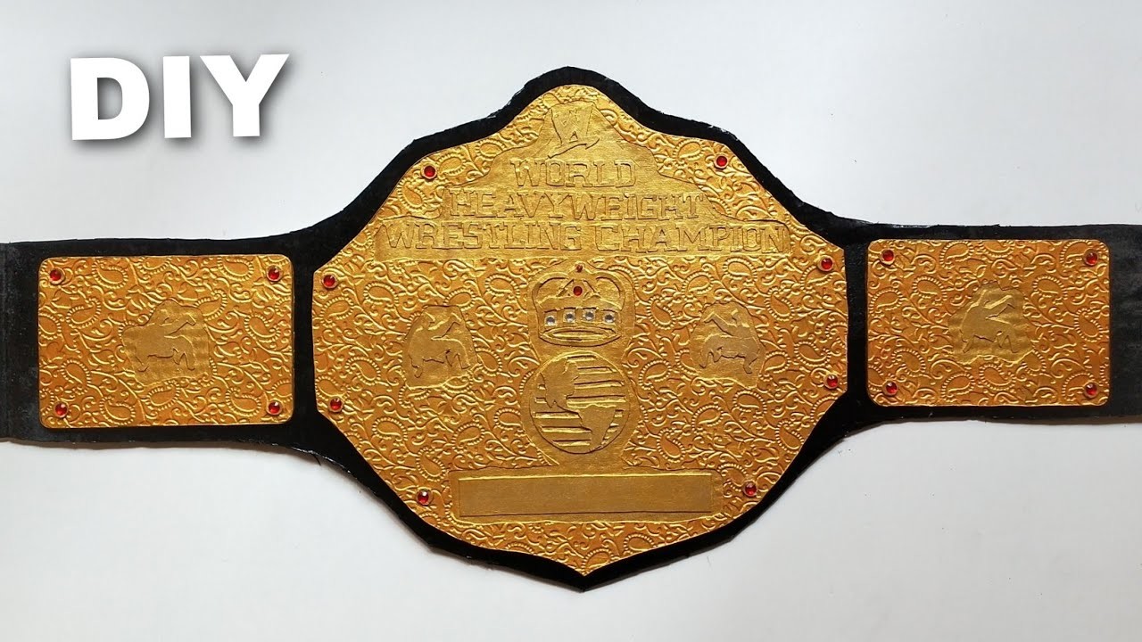 How To Make WWE World Heavyweight Championship, DIY Big Gold Belt