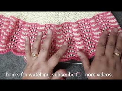 #knittingpattrens " Two colour knitting pattern in an easy way " ( subtitles & description )