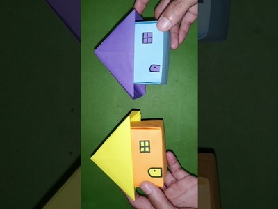 Mini Paper Doll House Making #shorts #papercraft