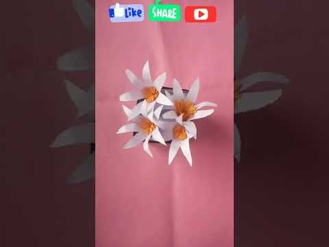 Paper flower making|| paper flower||diy|| flower making craft ideas||#shorts