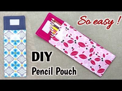 Pencil Pouch making at Home | Pencil pouch sewing tutorial | How to make pencil pouch without zip