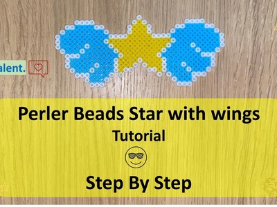 Perler Beads Star with Wings Tutorial for Kids
