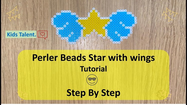 Perler Beads Star with Wings Tutorial for Kids