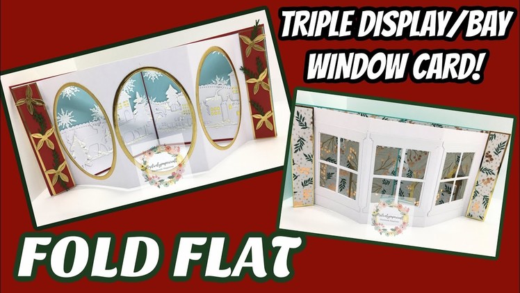 TRIPLE Fold Flat Display Card!