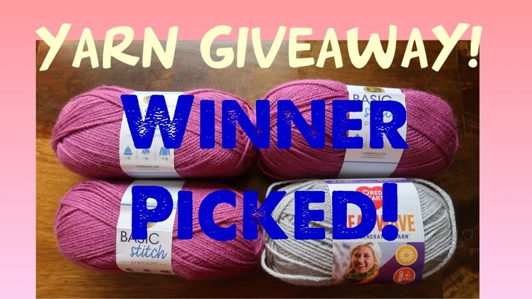 Winner Picked!  Dazola Designs Yarn Giveaway!  Lion Brand Basic Stitch & Red Heart Heatwave Yarn!!
