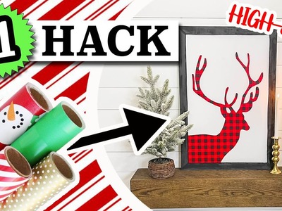 $1 *MASSIVE* & HIGH-END Christmas Decoration!! (everyone needs to try this GENIUS Dollar Tree DIY!)