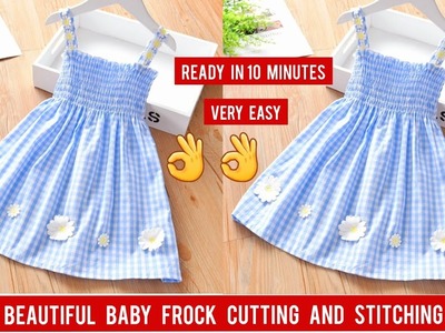 Baby Frock Cutting and Stitching.3-4 Year Baby Frock Design | DIY