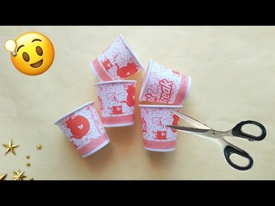 Best out of waste craft ideas | Disposable craft ideas | tea cup craft ideas | #HMA714