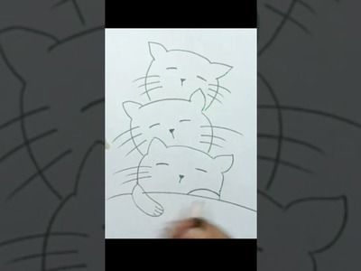 Cat Drawing Easy | How to draw Cat | #shorts