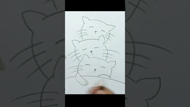 Cat Drawing Easy | How to draw Cat | #shorts