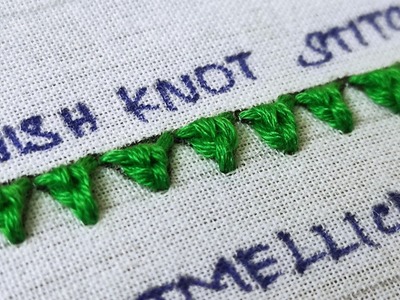 Danish Knot Stitch - Hand Embroidery Stitches for Beginners
