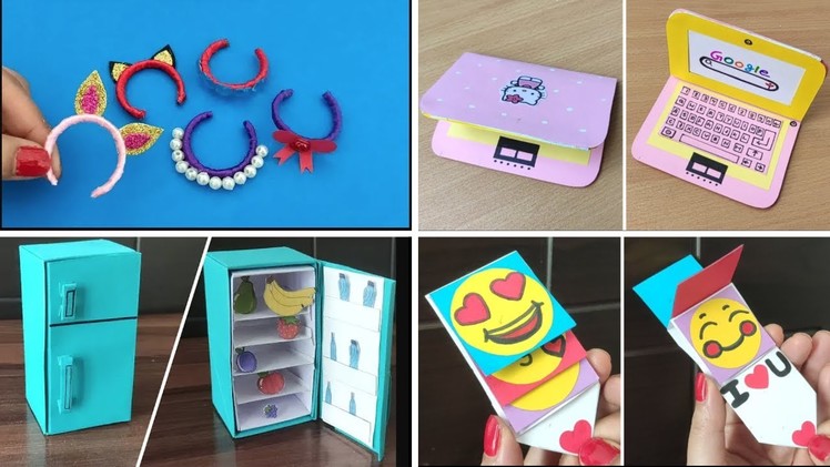 DIY - 4 Miniature Accessories - 4 Easy DIY Miniature Doll Craft - 4 Mini Craft