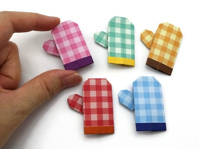 DIY Mini Origami Craft - Mitten Glove