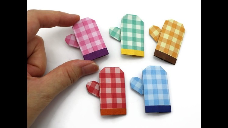DIY Mini Origami Craft - Mitten Glove