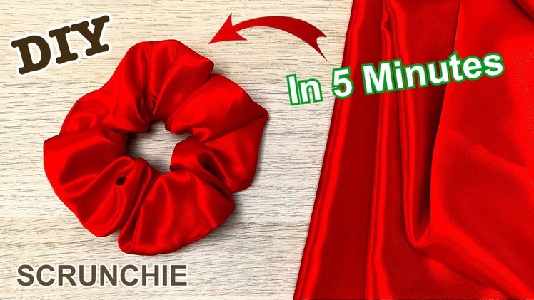 Diy Satin Fabric Scrunchies ????5 Minutes! How to Make Scrunchies Easy Sewing Tutorial | P&K Handmade |