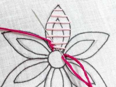 Hand Embroidery - Flower Design using Unique Stitches