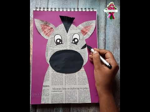 How to do craft using newspapers. Paper Craft. #diy #shorts #diycrafts